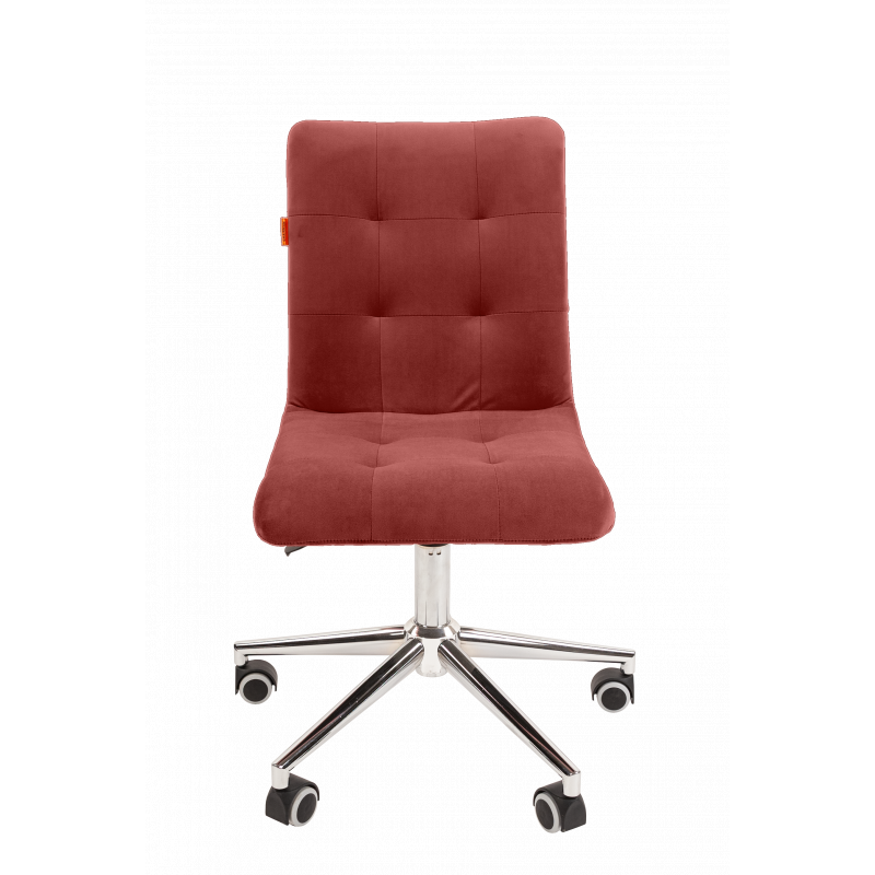 Офисное кресло Chairman 030 Россия ткань Т-28 коралл, хром, без подлокотников главное фото