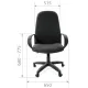 Кресло руководителя Chairman 279 Россия черная ткань. Фото товара с разных ракурсов.