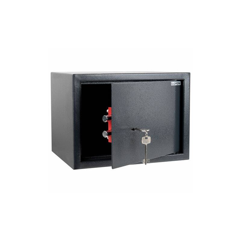 Сейф мебельный DASWERK (ДАСВЕРК) SC-250KL (250х350х250 мм), ключевой замок, графит, 291342 главное фото