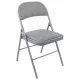 Стул складной  "Golf Plus CF-003 КОМФОР"Т, серый каркас, серая ткань, 532890 главное фото в маленьком размере