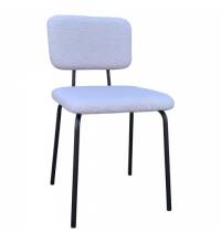 Стулья  "Ideal CF-080", КОМПЛЕКТ 4 шт., черный каркас, букле серый, 533256