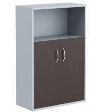 Шкаф с глухими малыми дверьми СТ-2.1 Венге Магия/Металлик 770*365*1200